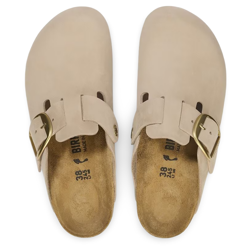 Birkenstock Boston Big Buckle Nubuck Women's Clogs