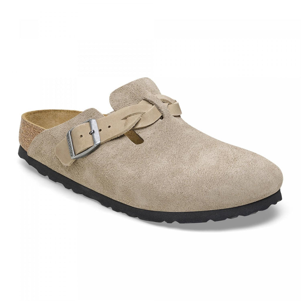 Birkenstock Boston Braided Suede Women's Clogs